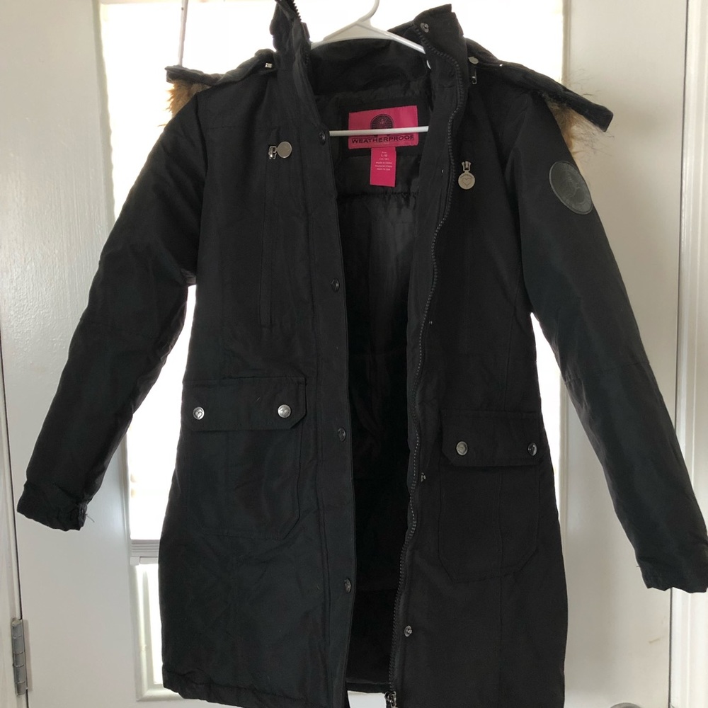 Weather proof parka size adult small